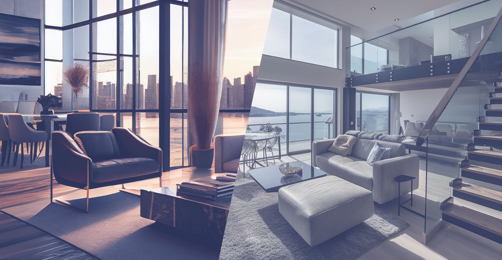O Sonho da Vida Moderna: Apartamentos Duplex e Penthouses